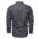 thumbnail image 4 of Camisa militar de algodón de color liso para hombre, otoño-invierno: manga larga con botones y doble bolsillo., 4 of 4