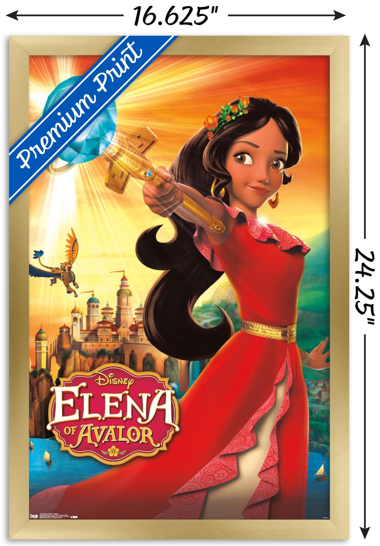 Disney Elena of Avalor - One Sheet Wall Poster, 14.725" x 22.375", Framed