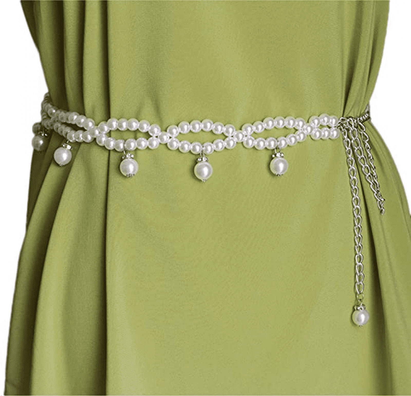 SATYAM KRAFT Women's Adjustable Pearl belt; Stylish Design; Ladies Waist  Belts kanduro for Saree; Western Dress; Long Gown Dresses; Traditional Dress;  Designer Girl Valentine Gown (pack of 1) : Amazon.in: Fashion