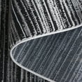 thumbnail image 6 of SAFAVIEH Mila Coretta Striped Polyester Area Rug, Beige/Black, 9' x 12', 6 of 11