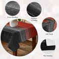 thumbnail image 5 of Red Gray Black Table Cloth Waterproof Tablecloths, Vintage Country Gradient Wooden Grain Tablecloth Dining Table Cover for Kitchen Party Tabletop Outdoor, Rectangle Tablecloth 54x108 Inch, 5 of 9