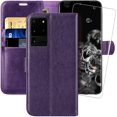 thumbnail image 1 of Galaxy S20 Ultra 5G Wallet Case, 6.9 inch,MONASAY [Included Screen Protector] Flip Folio Leather Cell Phone Cover, 1 of 5