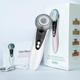 thumbnail image 1 of Dispositivo de belleza, dispositivo facial antiarrugas, dispositivo multifuncional 5 en 1 para el cuidado facial antienvejecimiento con función de iones y fotones Tratamiento de frío / calor Blanco oso de fresa Hogar, 1 of 4