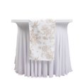 thumbnail image 2 of Efavormart Polyester Table Runner 12"x108" White with Taupe French Toile Floral Print - Exquisite Reusable Table Décor, 2 of 4