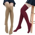 thumbnail image 1 of Calcetines de moda Medias hasta el muslo largas, Medias por encima de la rodilla, Medias de algodón para niñas Zhivalor CPB-ZRF37-4, 1 of 5