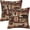 Brown-wildlife, variant on Rustic Wildlife Geometric Bear Throw Pillows Covers Set of 2 18x18 Inch, Retro Brown Bear Moose Decorative Throw Pillowcases, Brown Vintage Pillowcovers for Sofa Living Room Couch Bedroom Cabin Decor