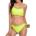 thumbnail image 4 of LYXSSBYX Bikini Swimsuits for Women Ladies Women's Sexy Bathing Suit 2 Piece Solid Color Bikini Bottoms Swimsuits for Women, 4 of 7