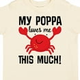 thumbnail image 4 of Inktastic My Poppa Loves Me Childs Crab Boys or Girls Toddler T-Shirt, 4 of 5
