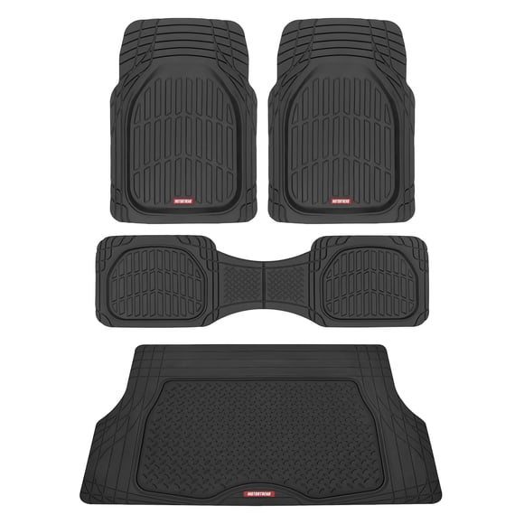 Alfombrillas Motor Trend FlexTough de 4 piezas, resistentes, para coche