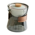 thumbnail image 4 of veasfak Glass Teapot with Infuser Teaware Gong Fu Teapot for Bar Living Room Home Use gray Gradient lid, 4 of 9