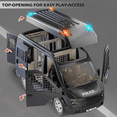 thumbnail image 2 of Coche De Policía Infantil De Juguete, Juegos De Rol Xtellar negro, 2 of 4