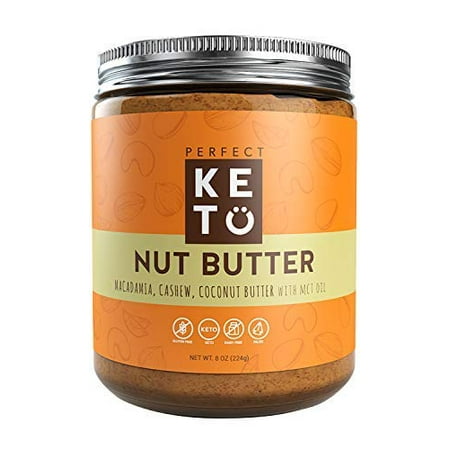 Perfect Keto Nut Butter Snack: Fat Bomb to Support Weight Management on Ketogenic Diet. Ketosis Superfood Raw