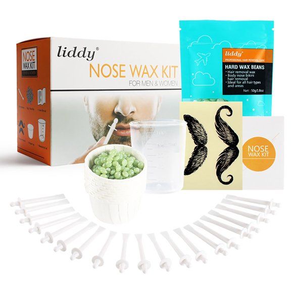 Mareep Nose Hair Removal Wax Kit Is Safe, Convenient, Fast. Nose Wax Kit for Men and Women