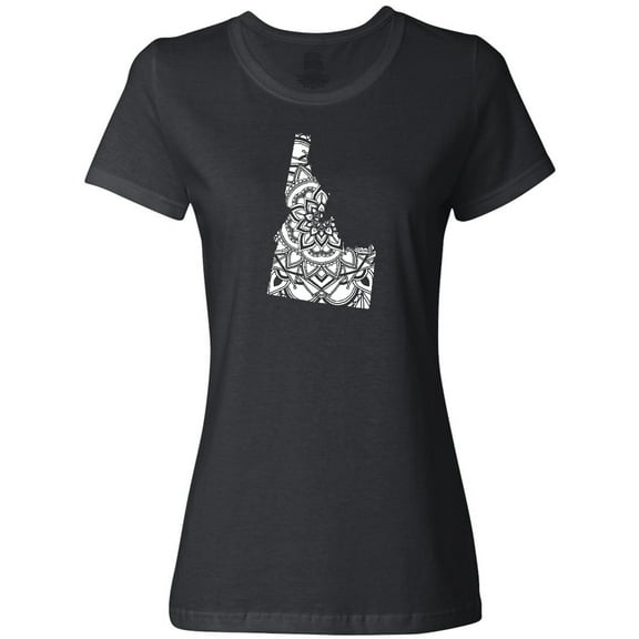 Inktastic Idaho Silhouette Mandala Women's T-Shirt