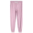 thumbnail image 6 of WTOBBY Men's Casual Drawstring Cuffed Pants with Pockets, Soft Home Sleepwear Lounge Pajama Bottoms for Relaxation, Comfortable Fit,Pink 3XL, 6 of 8
