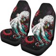thumbnail image 5 of Uourmeti Car Seat Covers Full Set Easy to Install Protection Car Decoration Full Set Polyester Breathable Interior Accessories, Octopus Space Print, 5 of 10