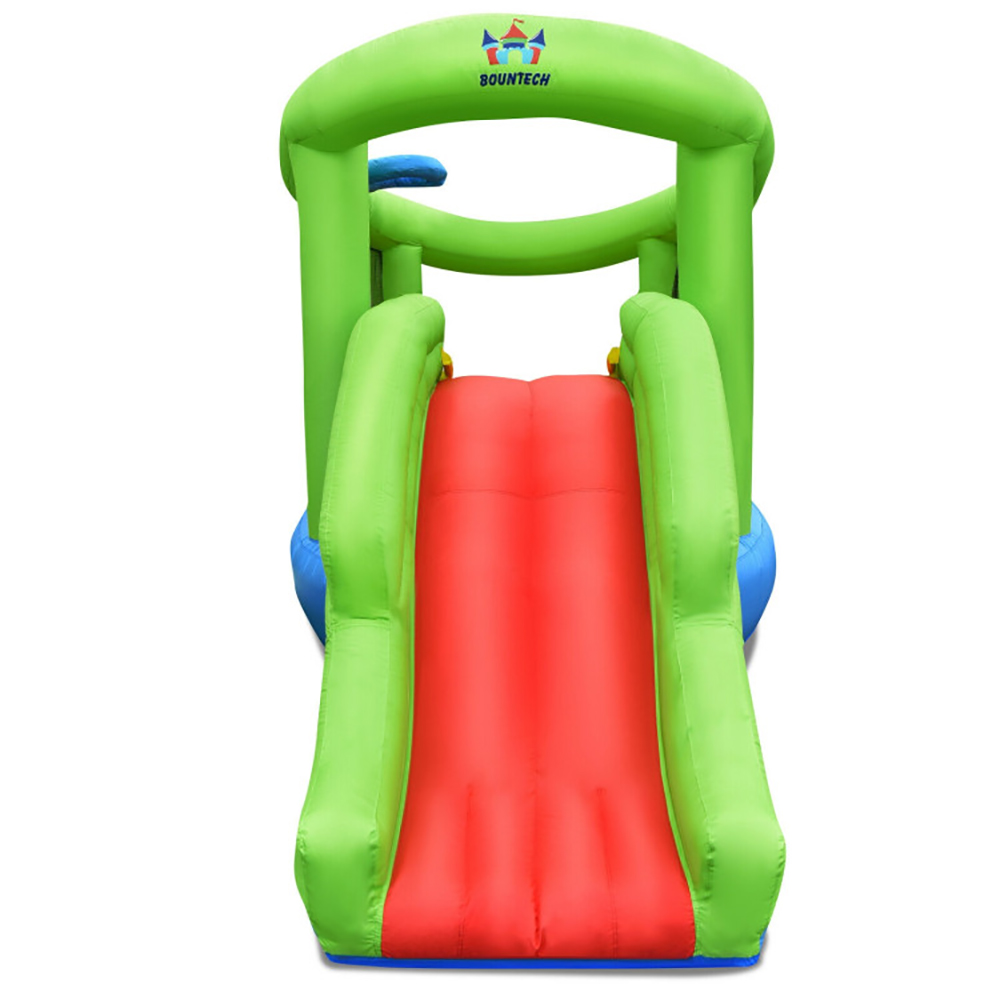 Aimee Lii Inflatable Dual Slide Basketball Game Bounce House Without Blower, Kids Bounce House for 5-10