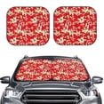 thumbnail image 2 of Xecao Lilies Flowers for Foldable Car Sun Shades (2-Pack) offer sun protection with an easy-fold design for convenient windshield shading., 2 of 7