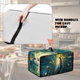 thumbnail image 5 of Renewold Countertop Appliance Cover for Toaster Oven with Accessory Pockets, Dust-Proof Stain-Resistant Home Kitchen Decor Fits Machine Up to 20.5 x 16.5 x 10 Inches, Peacock Blue, 5 of 7
