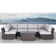 thumbnail image 2 of Living Source International 7-Piece Outdoor Set with Cushions in Espresso/Gray, 2 of 5