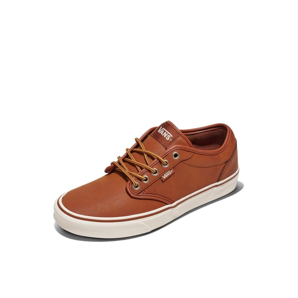 Zapatillas Vans Atwood para Hombre en Cuero Marrón, Modelo Bajo, Talla 8.5
