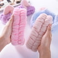 thumbnail image 4 of 4 diademas con orejas de gato, diadema para ducha de spa, diadema para lavar la cara, diadema para maquillaje, envoltura de banda, tela colorida lavable, se adapta a todos los tamaños de cabeza, 4 of 5