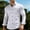 White, variant on Swuxness Mens Solid Color Turndown Collar Long Sleeve Shirt Button Closure Casual Office Top