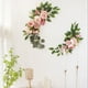 thumbnail image 4 of 2 piezas de arco de boda artesanal con flores y hojas verdes artificiales Opción 1 C, 4 of 9