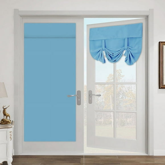 25.98*68.11in French Door Solid Colour Blackout Folding Curtains Opaque Curtains For Living Room Bedroom Decorative Thermal Curtain