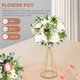 thumbnail image 4 of unbranded Florero Hueco De Hierro Dorado Para Almacenamiento Y Arreglo Floral En Hogar, 4 of 7