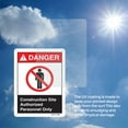 thumbnail image 6 of Construction Site Authorized Personnel Only ANSI Danger Aluminum Sign 18 Inch x 12 Inch - 10 Pack, 6 of 8