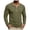 Army Green, variant on Men's Henry Long Sleeved T-Shirt Cotton Casual Button Lightweight Pullover Shirt Soft Stretch Tees Tops (Red, M)
