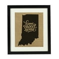 thumbnail image 3 of Darling Souvenir Home Sweet Home Burlap Print Wall Decor Indiana State Map Housewarming Gift-Burlap Print Only(8 x 10 Inches), 3 of 3