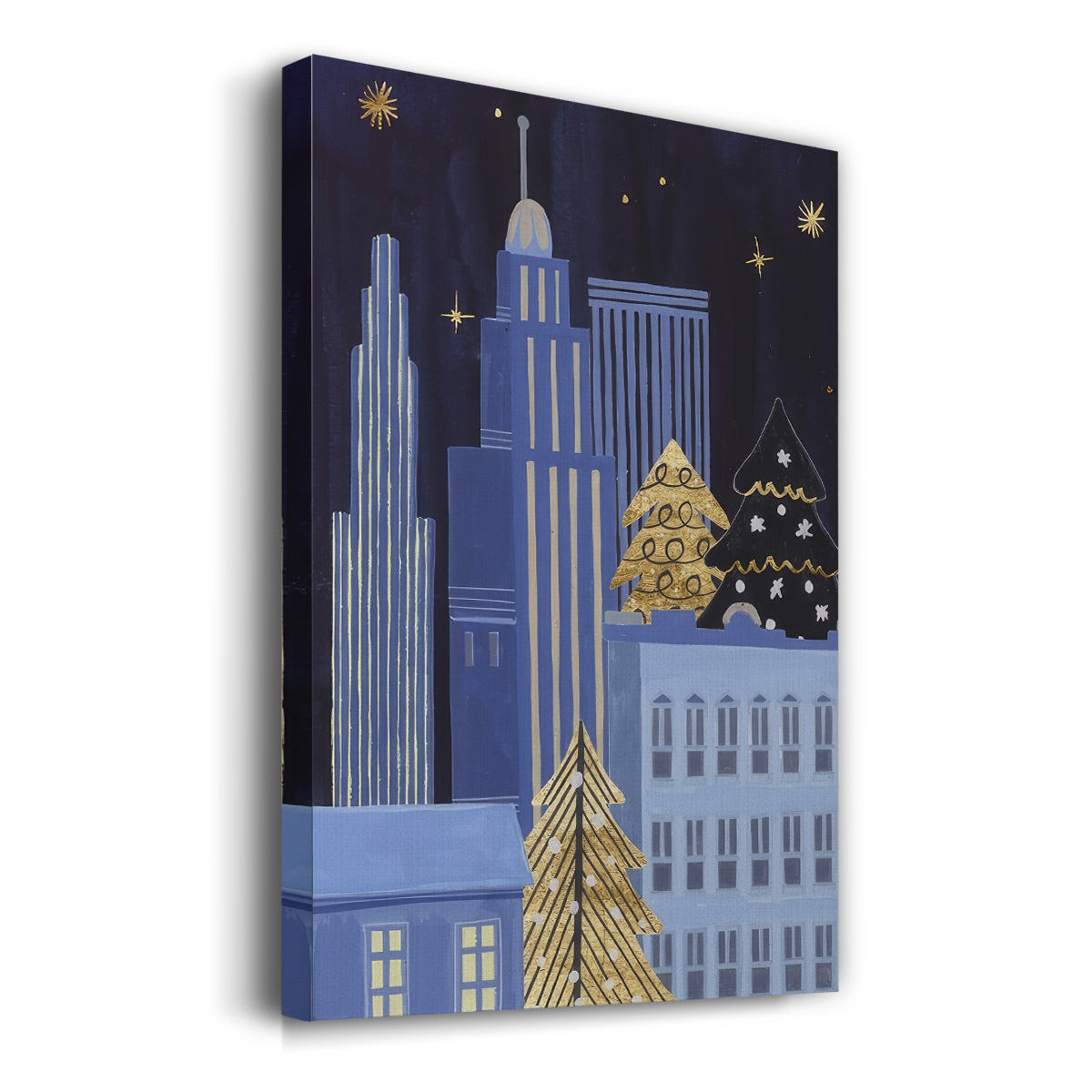 Holiday Night Collection B- Gallery Wrapped Canvas