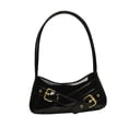thumbnail image 2 of Bolso de hombro para mujer, bolso informal de piel sintética para citas, desplazamientos, trabajo, compras Negro, 2 of 10