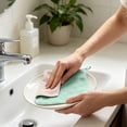 thumbnail image 4 of Aufmer Household Cleaning Essential Thickened Microfiber Towel Dual Sided Absorbent Kitchen Rag Lint Free Reusable Cloth With Hanging Loop For Bathroom Car Daily Decontamination(20x30cm), 4 of 7