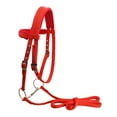 thumbnail image 2 of S SERENABLE Harnais de Préhension en Nylon Doux et Durable pour Cheval, Tête Amovible, Rouge L, 2 of 8