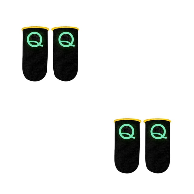 Sidaley 2 uds., mangas para juegos, mangas luminosas para pantalla táctil, guantes antideslizantes de nailon para controlador de juegos, guantes de No.01 2piezas