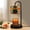 Pattern 2, variant on Candle Warmer Lamp with Timer Dimmer Rustic Wood Plank Weathered Brown Gray White Tones Candle Lamp Warmer for Jar Candle with 4 Bulbs Gifts for Women House Warming Gifts