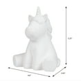 thumbnail image 4 of Hello Hobby Ceramic Paintable Figurine Sitting Unicorn, 5.25" Height White Craft Base, 4 of 8