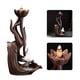 thumbnail image 3 of Lotus Burner Holder Estatuilla Cascada Backflow Home Sala de Meditación, 3 of 8
