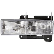 Headlight Compatible With 1988-2000 Chevrolet K2500 1992-1999 GMC Yukon Left Driver Halogen With bulb(s)