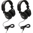 thumbnail image 2 of Tascam TH-02 Over-Ear Foldable Recording Mixing Home Studio Grade Headphones (2 Pair) Bundle with 2x 1/8" to 1/4" Adapter, 2x Cable Ties and Microfiber Cloth, 2 of 5