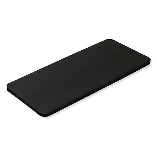 Trademark Innovations Knee Pad Mat Yoga Knee Pad Cushion Black Yoga Mat Kneeling Pad