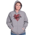 thumbnail image 4 of Heartbreaker Funny Valentines Day Zip Hoodie Sweatshirt Women Brisco Brands S, 4 of 6