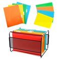 thumbnail image 2 of 4Pcs Filing Cabinet Folder Letter Size Suspension Files with Tabs, File Storage Bag for Office File Organization Red, 2 of 4