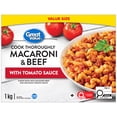 thumbnail image 1 of Macaroni au bœuf copieux et sain avec sauce tomate Great Value 1&nbsp;kg, 1 of 5