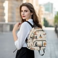 thumbnail image 6 of FORMRS Mini Backpack Purse for Women Travel Daypack Casual Shoulder Bag, Cats Reading Pattern, 6 of 7