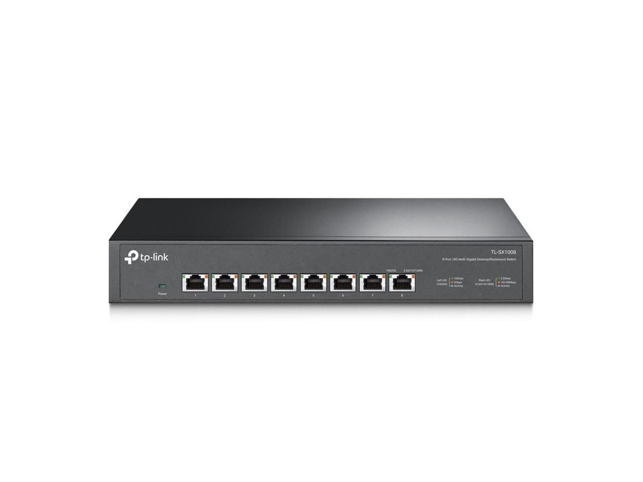 TP-Link TL-SX1008 8 Port 10G/Multi-Gig Unmanaged Ethernet Switch