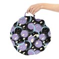 thumbnail image 2 of Paint Round Floor Cushion with Handle, Hand Drawn Circular Paintbrush Blobs with Polka Dots, Decorative Pillow for Living Room & Dorms, 18" Round, Lavender Multicolor, by Ambesonne, 2 of 4